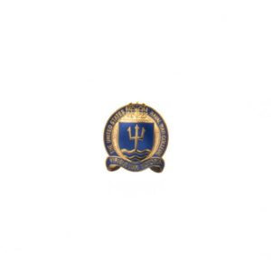 Gold Naval War College Metal Flat for Name Tags