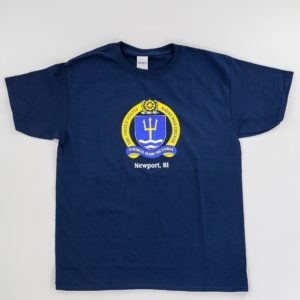 Navy Blue, Short Sleeve, Crew Neck Children's T-Shirt with Naval War College Logo