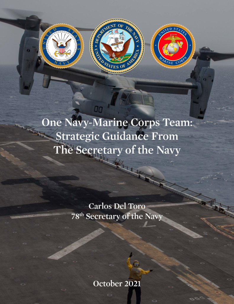 One Navy-Marine Corps Team: Strategic Guidance from the SECNAV
