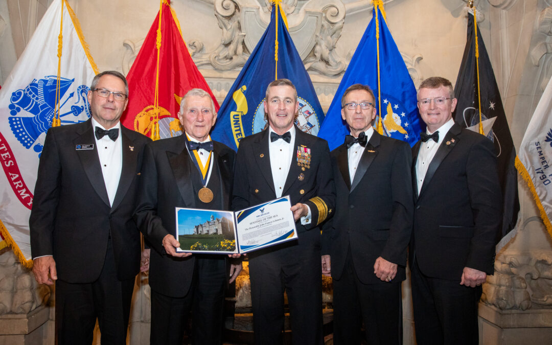 65th U.S. Secretary of the Navy John Francis Lehman, Jr. Receives  Naval War College Foundation 2023 Sentinel of the Sea Award