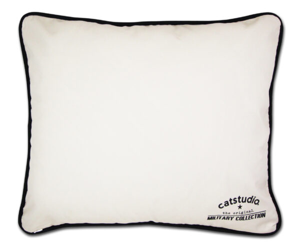 Navy Embroidered Pillow - Image 3