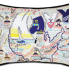 Navy Printed Pillow